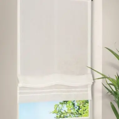 Heichkell Raffrollo Mit Haken Ösen Raffgardine Transparent