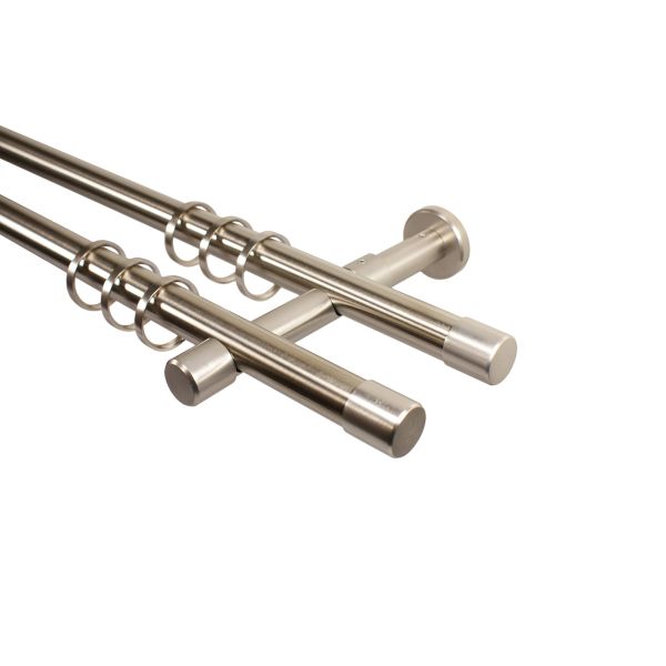 Rundrohr Gardinenstangen 2-l&auml;ufig