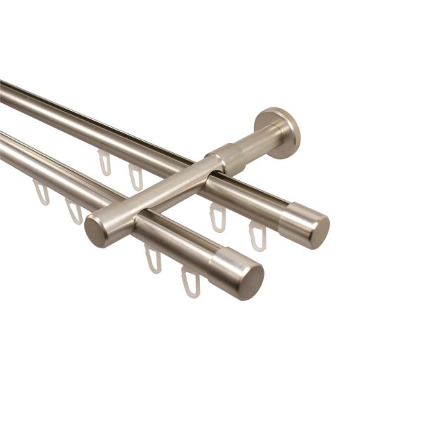 Gardinenstange Innenlauf 2-l&auml;ufig Wandmontage 