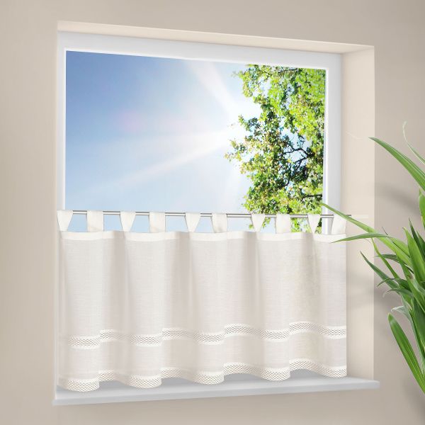 Scheibengardine Nils natur