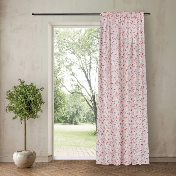 Bio-Baumwollgardine rot