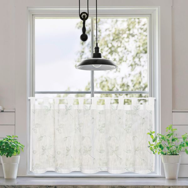 Scheibengardine Lea off-white