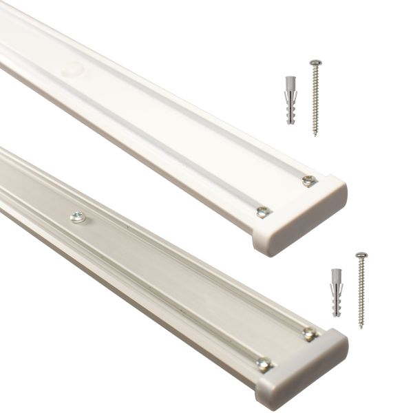 Aluminium Gardinenschiene 2-l&auml;ufig