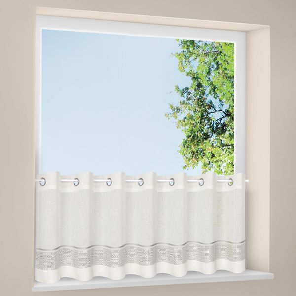 Scheibengardine Adil weiß