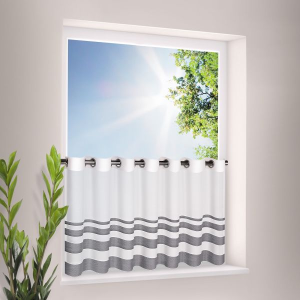 Scheibengardine Karolina anthrazit