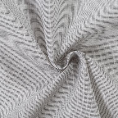 Stoffmuster Linea grau - mit Leinen