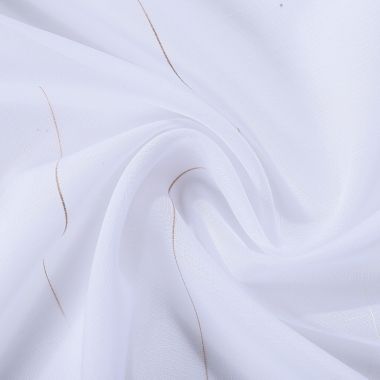 Stoffmuster Surina weiß-beige