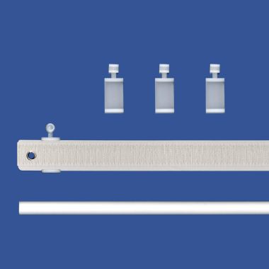 Flächenvorhang-Element mit Beschwerungsstab