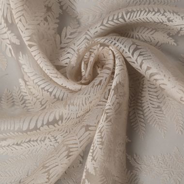 Dekoschal beige transparent 
