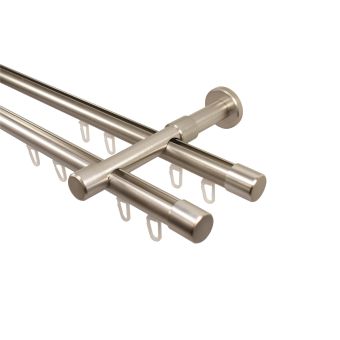 Gardinenstange - Innenlaufstange - 2 läufig- 20 mm