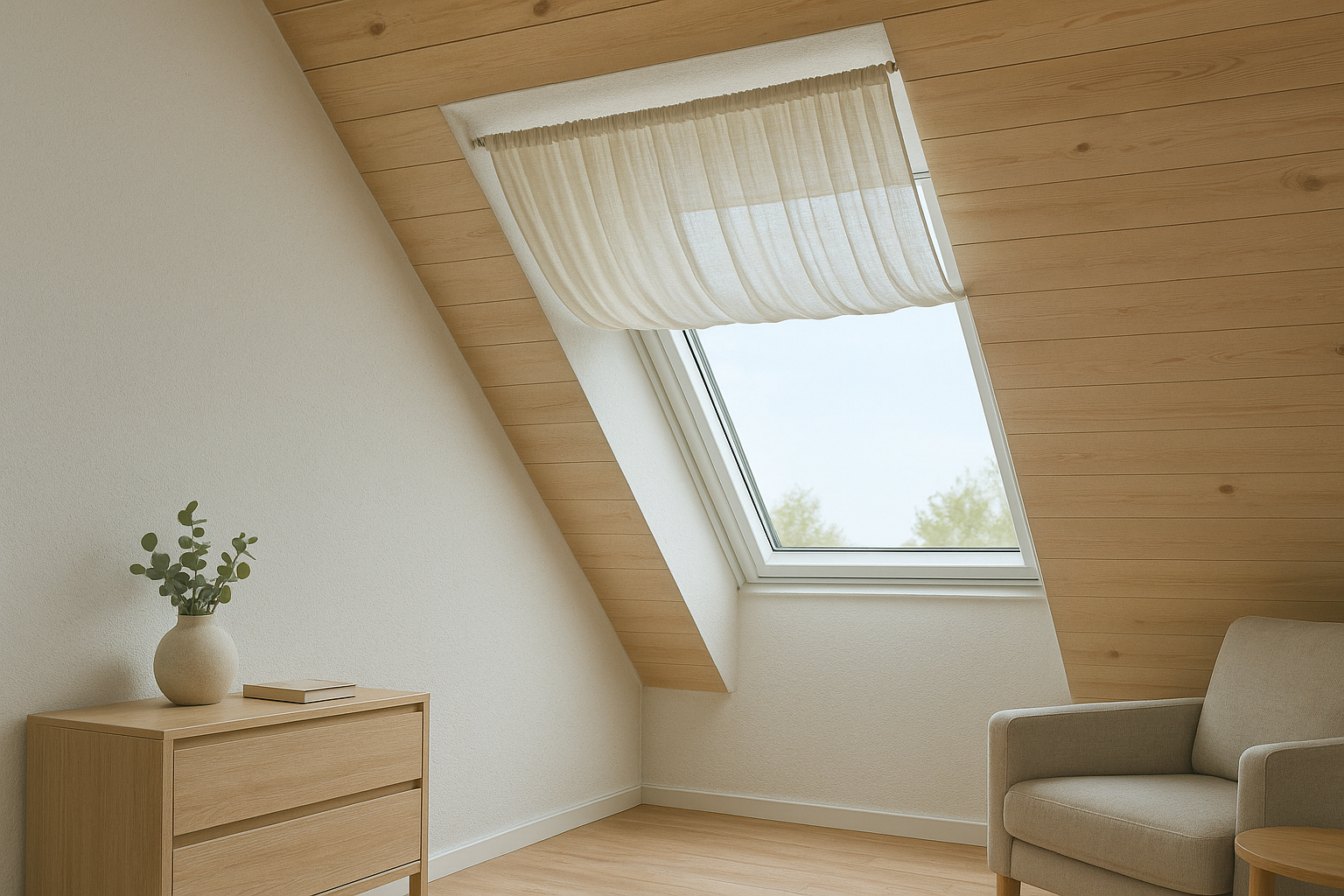 Vorhänge am Dachfenster: Anbringung leicht gemacht