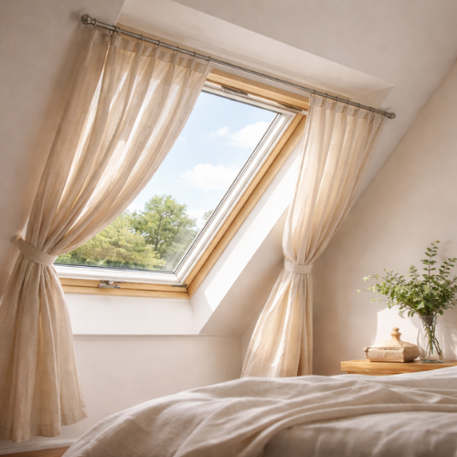 Vorhänge am Dachfenster: Anbringung leicht gemacht